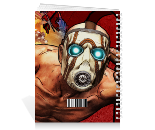 Заказать тетрадь в Москве. Тетрадь на пружине Borderlands  от geekbox - готовые дизайны и нанесение принтов.