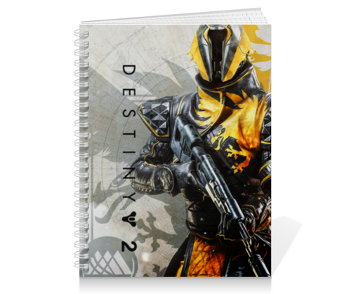 Заказать тетрадь в Москве. Тетрадь на пружине DESTINY 2, WARLOCK от geekbox - готовые дизайны и нанесение принтов.