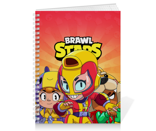 Заказать тетрадь в Москве. Тетрадь на пружине BRAWL STARS MAX от geekbox - готовые дизайны и нанесение принтов.