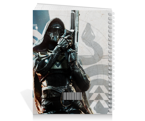 Заказать тетрадь в Москве. Тетрадь на пружине DESTINY 2, HUNTER от geekbox - готовые дизайны и нанесение принтов.