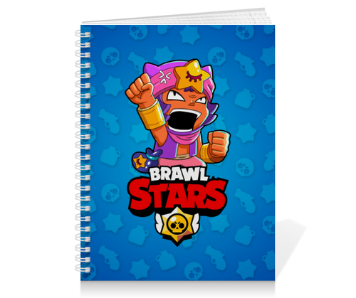 Заказать тетрадь в Москве. Тетрадь на пружине BRAWL STARS SANDY от geekbox - готовые дизайны и нанесение принтов.
