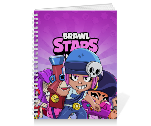Заказать тетрадь в Москве. Тетрадь на пружине BRAWL STARS PENNY  от geekbox - готовые дизайны и нанесение принтов.