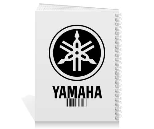 Заказать тетрадь в Москве. Тетрадь на пружине YAMAHA от DESIGNER   - готовые дизайны и нанесение принтов.
