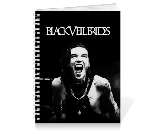 Заказать тетрадь в Москве. Тетрадь на пружине Black Veil Brides от geekbox - готовые дизайны и нанесение принтов.