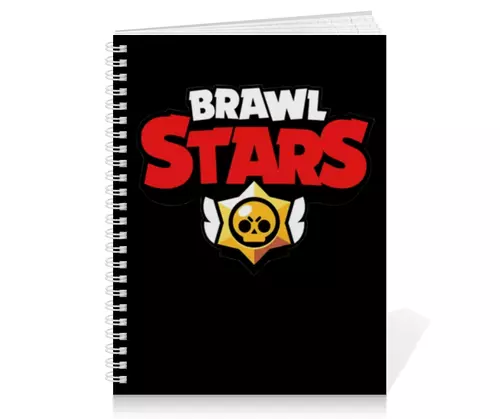 Заказать тетрадь в Москве. Тетрадь на пружине Brawl Stars от Elen Rych - готовые дизайны и нанесение принтов.
