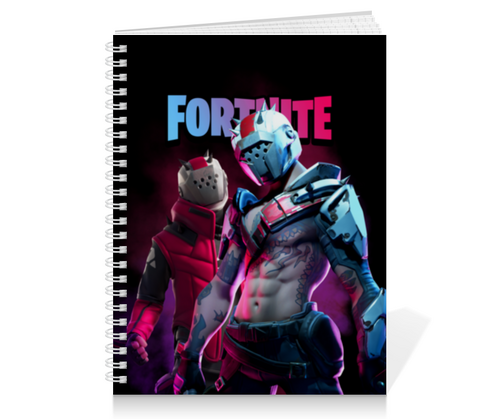 Заказать тетрадь в Москве. Тетрадь на пружине FORTNITE от geekbox - готовые дизайны и нанесение принтов.