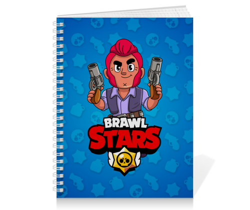 Заказать тетрадь в Москве. Тетрадь на пружине BRAWL STARS COLT от geekbox - готовые дизайны и нанесение принтов.