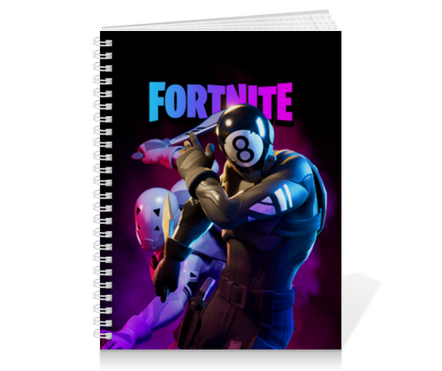 Заказать тетрадь в Москве. Тетрадь на пружине FORTNITE от geekbox - готовые дизайны и нанесение принтов.