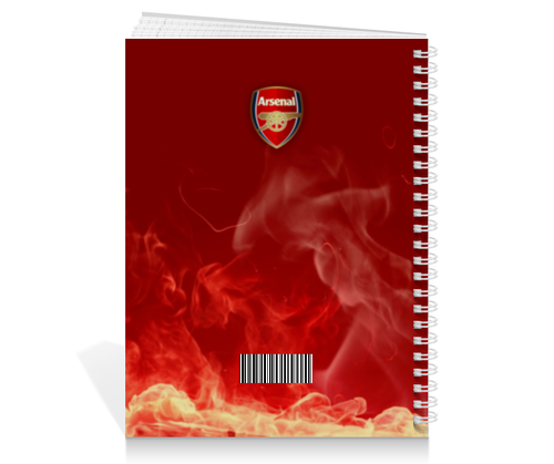 Заказать тетрадь в Москве. Тетрадь на пружине Arsenal от geekbox - готовые дизайны и нанесение принтов.