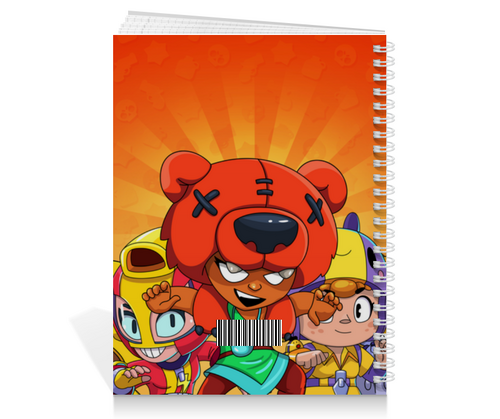 Заказать тетрадь в Москве. Тетрадь на пружине BRAWL STARS NITA  от geekbox - готовые дизайны и нанесение принтов.