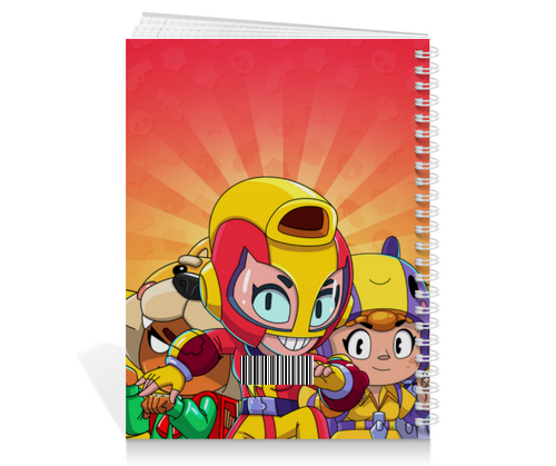 Заказать тетрадь в Москве. Тетрадь на пружине BRAWL STARS MAX от geekbox - готовые дизайны и нанесение принтов.