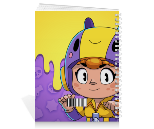 Заказать тетрадь в Москве. Тетрадь на пружине BRAWL STARS BEA от geekbox - готовые дизайны и нанесение принтов.