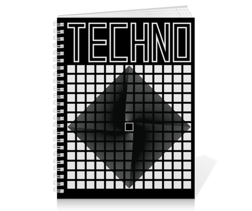 Заказать тетрадь в Москве. Тетрадь на пружине Techno helix от cubik art  - готовые дизайны и нанесение принтов.