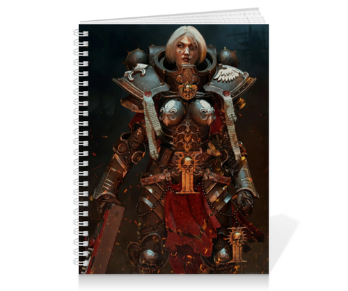 Заказать тетрадь в Москве. Тетрадь на пружине Сестры битвы (Warhammer 40k) от GeekFox  - готовые дизайны и нанесение принтов.