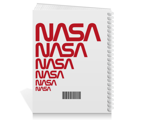Заказать тетрадь в Москве. Тетрадь на пружине NASA (НАСА) от TheAndarz  - готовые дизайны и нанесение принтов.
