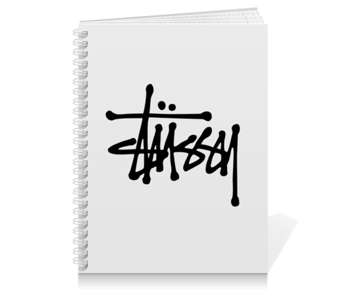 Заказать тетрадь в Москве. Тетрадь на пружине Stussy от DESIGNER   - готовые дизайны и нанесение принтов.