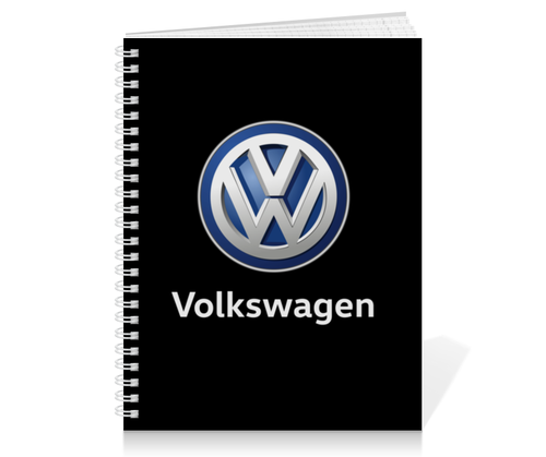 Заказать тетрадь в Москве. Тетрадь на пружине Volkswagen от DESIGNER   - готовые дизайны и нанесение принтов.
