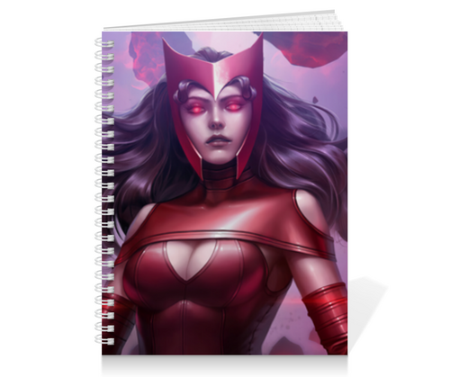 Заказать тетрадь в Москве. Тетрадь на пружине Алая Ведьма / Scarlet Witch от Jimmy Flash - готовые дизайны и нанесение принтов.