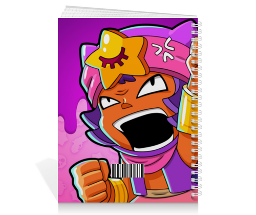 Заказать тетрадь в Москве. Тетрадь на пружине BRAWL STARS SANDY от geekbox - готовые дизайны и нанесение принтов.