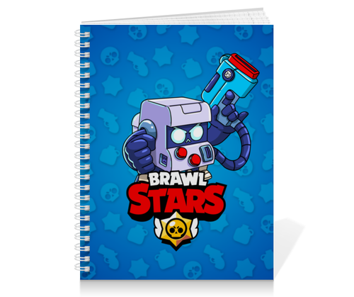 Заказать тетрадь в Москве. Тетрадь на пружине BRAWL STARS 8-BIT от geekbox - готовые дизайны и нанесение принтов.