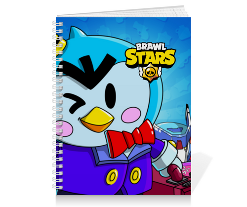 Заказать тетрадь в Москве. Тетрадь на пружине BRAWL STARS MR.P от geekbox - готовые дизайны и нанесение принтов.