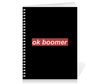 Заказать тетрадь в Москве. Тетрадь на пружине Ok Boomer от DESIGNER   - готовые дизайны и нанесение принтов.