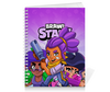 Заказать тетрадь в Москве. Тетрадь на пружине BRAWL STARS SHELLY  от geekbox - готовые дизайны и нанесение принтов.