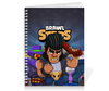 Заказать тетрадь в Москве. Тетрадь на пружине BRAWL STARS BULL от geekbox - готовые дизайны и нанесение принтов.