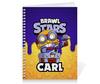Заказать тетрадь в Москве. Тетрадь на пружине BRAWL STARS CARL от geekbox - готовые дизайны и нанесение принтов.