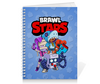 Заказать тетрадь в Москве. Тетрадь на пружине BRAWL STARS от geekbox - готовые дизайны и нанесение принтов.