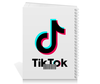 Заказать тетрадь в Москве. Тетрадь на пружине TikTok  от DESIGNER   - готовые дизайны и нанесение принтов.