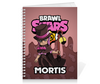 Заказать тетрадь в Москве. Тетрадь на пружине BRAWL STARS MORTIS от geekbox - готовые дизайны и нанесение принтов.