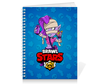 Заказать тетрадь в Москве. Тетрадь на пружине BRAWL STARS EMZ от geekbox - готовые дизайны и нанесение принтов.