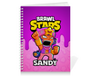 Заказать тетрадь в Москве. Тетрадь на пружине BRAWL STARS SANDY от geekbox - готовые дизайны и нанесение принтов.