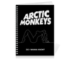 Заказать тетрадь в Москве. Тетрадь на пружине Arctic Monkeys от geekbox - готовые дизайны и нанесение принтов.