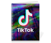 Заказать тетрадь в Москве. Тетрадь на пружине TikTok  от DESIGNER   - готовые дизайны и нанесение принтов.