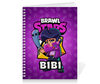Заказать тетрадь в Москве. Тетрадь на пружине BRAWL STARS BIBI от geekbox - готовые дизайны и нанесение принтов.