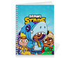 Заказать тетрадь в Москве. Тетрадь на пружине BRAWL STARS LEON SHARK от geekbox - готовые дизайны и нанесение принтов.