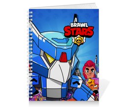 Заказать тетрадь в Москве. Тетрадь на пружине BRAWL STARS CROW от geekbox - готовые дизайны и нанесение принтов.