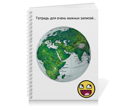 Заказать тетрадь в Москве. Тетрадь на пружине Тетрадь для очень важных записей... от Nalivaev - готовые дизайны и нанесение принтов.