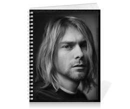 Заказать тетрадь в Москве. Тетрадь на пружине Kurt Cobain от Jimmy Flash - готовые дизайны и нанесение принтов.