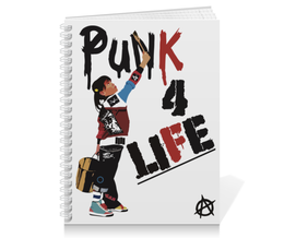 Заказать тетрадь в Москве. Тетрадь на пружине Punk 4 Life от skynatural - готовые дизайны и нанесение принтов.