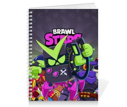 Заказать тетрадь в Москве. Тетрадь на пружине BRAWL STARS 8-BIT VIRUS от geekbox - готовые дизайны и нанесение принтов.