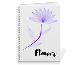 Заказать тетрадь в Москве. Тетрадь на пружине Flower от Iris  - готовые дизайны и нанесение принтов.