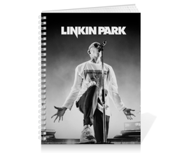 Заказать тетрадь в Москве. Тетрадь на пружине Linkin Park от geekbox - готовые дизайны и нанесение принтов.