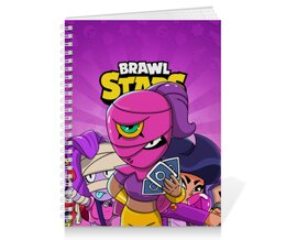 Заказать тетрадь в Москве. Тетрадь на пружине BRAWL STARS TARA от geekbox - готовые дизайны и нанесение принтов.