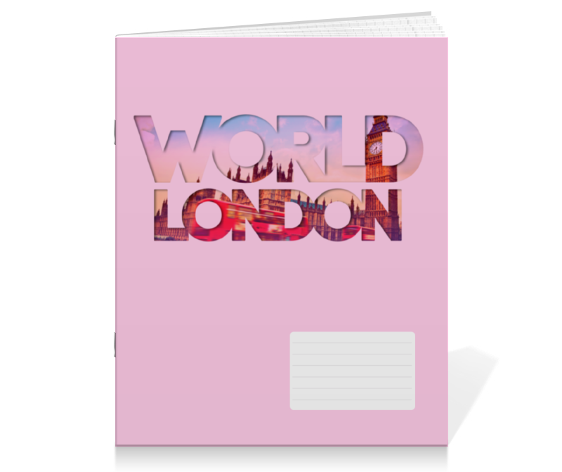 Printio Тетрадь на скрепке different world: london khan ostrem nazneen london immigrant city