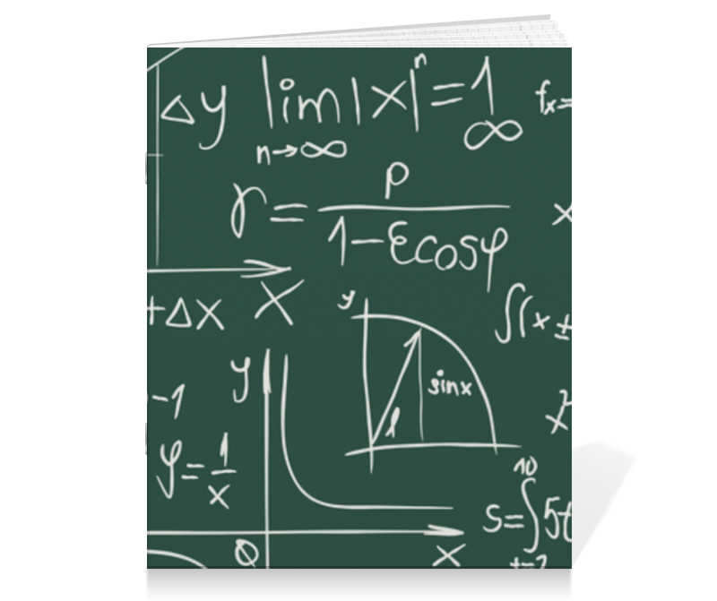 Printio Тетрадь на скрепке Математика старков с математические формулы и графики функций