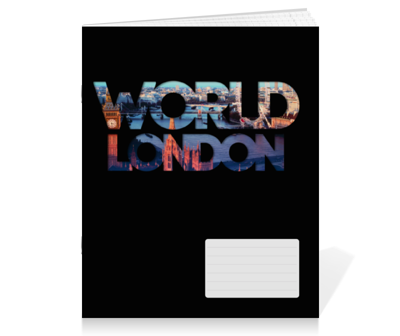 Printio Тетрадь на скрепке different world: london khan ostrem nazneen london immigrant city