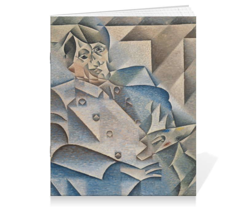 Printio Тетрадь на скрепке Портрет пабло пикассо (хуан грис) printio сумка с полной запечаткой портрет пабло пикассо хуан грис